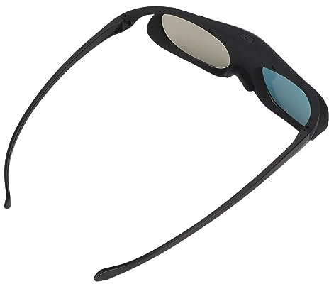 Acouto 2 Stück 3D-Projektorbrille, 144 Hz, Leicht, 3D-Aktiv-Shutter-Brille für Heim und Kino