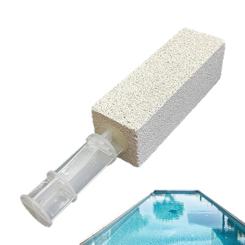 Pumice Stone for Cleaning - Hard Water Rings Cleaning Stone Pumice Scouring Stick,Heavy Duty Cleaner Scrubber Powerful Stain Remover for Pool