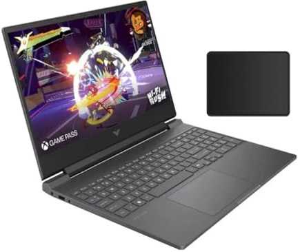 HP Victus 15.6 144Hz Full HD Gaming Laptop | AMD Ryzen 7 7445HS |NVIDIA GeForce RTX 4050|Copilot |Backlit| 16GB RAM DDR5 | 512GB SSD |Mica Silver |Windows 11 Home |Bundle with Mouse Pad