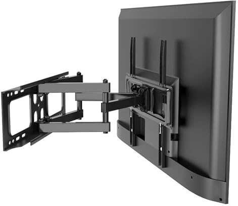 DLAZUM Supporto TV Universale, Supporto da Parete per TV - Supporto TV con Doppia Rotazione, inclinazione e articolazione a 6 Bracci, per la Maggior Parte dei televisori LED/4K