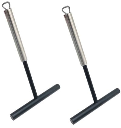 Healifty 2pièces Râteau à Pâte Inox Et Nylon Outil Pratique Pour Étaler Pâte Ergonomique Et Sûr Pour Cuisine Maison