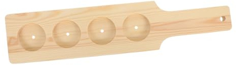 Garneck Wooden Shot Glasses Holder Serving Tray with Cup Rack Organizer for Home Bar Party Restaurant Pub Space-Saving Wood Mug Storage Stand for Efficient Drinkware Display and Bar
