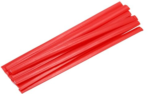 sourcing map 15 aste di saldatura in plastica rossa, 9,5 mm x 200 mm, nastro piatto in HDPE, striscia di saldatura in plastica per riparazione di serbatoi d'acqua, carrelli elevatori, pallet, bidoni