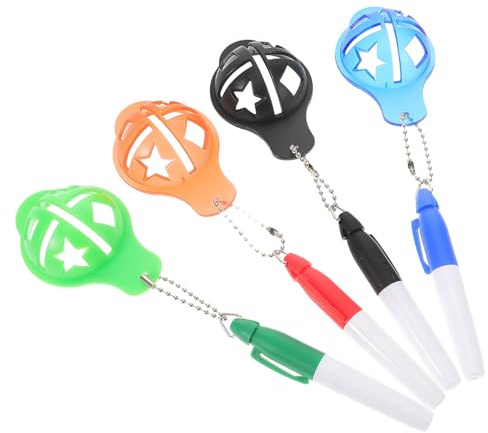 TOGEVAL 4 Stück Golf Ball Line Stencil Ball Alignment Tool aus Robustem Abs für Präzises Markieren und Ausrichten von Golfbällen Multifunktionales Anreißwerkzeug für Training und
