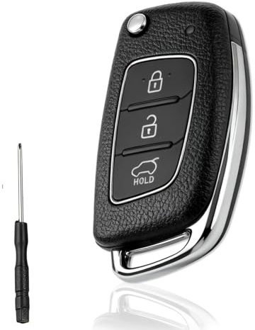Autoschlüssel Tastenfeld mit 3 Tasten, kompatibel mit Hyundai I10 I20 I30 I40 Ix20 Ix30 Ix35 Ix45 Ix55, Tucson Santa Fe, Elantra Accent, Gummi Ersatz Schlüssel für Funkschlüssel Klappschlüssel Reparat