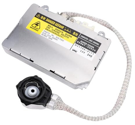 HELEVIA Controlador de Balasto para Faros de Coche, 85967-50020 DDLT002 ​​39000-76943, Impermeabilización a Prueba de Golpes