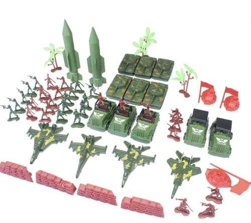 Soldier Sand Table Model - Mini Army Figures Set, Toy Soldiers Playset, Tabletop Sandbox Game Accessories, Mini Little Soldier Sand Table Model Toy | For Kids Birthday Party War Games Sandbox Play