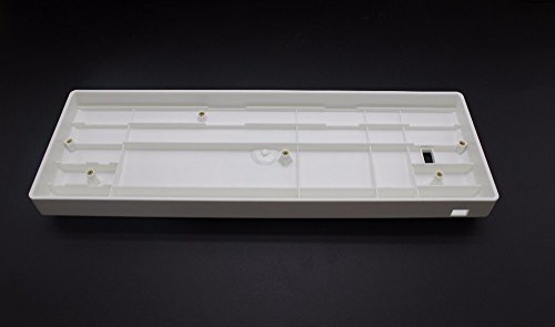 YMDK Wholesales Mini Keyboard GH60 Plastic Case for 60% Mechanical Gaming Keyboard Compatible Poker2 Pok3r Faceu 60 Plastic Shell (White Case)
