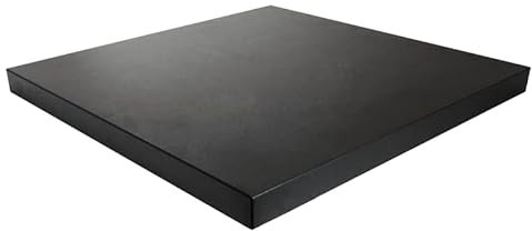 28mm Spanplatte Schwarz Matt Miniperl, als Tischplatte, Schreibtischplatte, Laden- u. Möbelbau - Maße: 50x50 cm