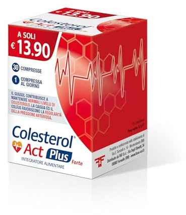 Linea Act Colesterol Act Plus Forte Integratore Colesterolo, 30 Compresse