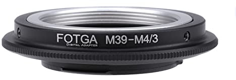 Fotga Objektivadapter-Konverter für M39 L39 Mount Objektiv auf M4/3 Micro Four Thirds MFT spiegellose Kameras, für Panasonic GH4 GH5 GH6 GF6 G100 GF10 GX9 GX85 Olympus OM-1 E-M1 E-M10 III E-P7 E-PL8/9