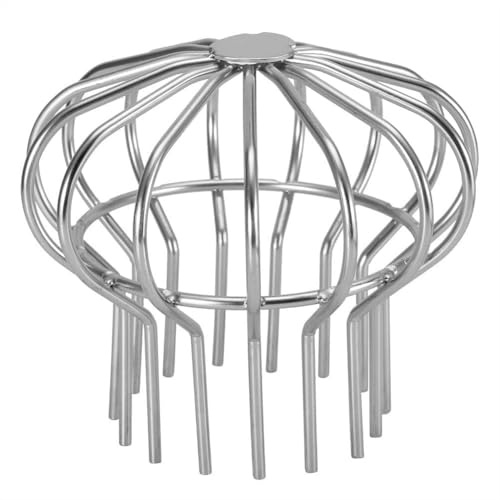 Beufee Downpipe Leaf Guard, Gutter Guards Downpipe Stainless Steel | Gutter Downsport Guards Filter Strainer Large Balloon Drain Guards Stops Blockage for Vents Chimney Flues Drains(XL)