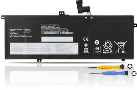 K KYUER L18M6PD1 Battery for Lenovo ThinkPad X13 G1 1st Gen 1 2020 X390 X395 20Q0 20Q1 20SC 20SD 20NL 20NM 20T2 20T3 L18M6PD2 L18C6PD1 L18D6PD1 02DL017 02DL018 02DL019 02DL020 5B10W13923 SB10K97655