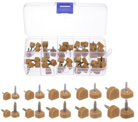 QUARKZMAN 20 par Högklackade Ersättningsspetsar Set 8/9/10/11/12 mm Beige | U-formade skor klackar reparation skydd lock pluggar för högklackade skor