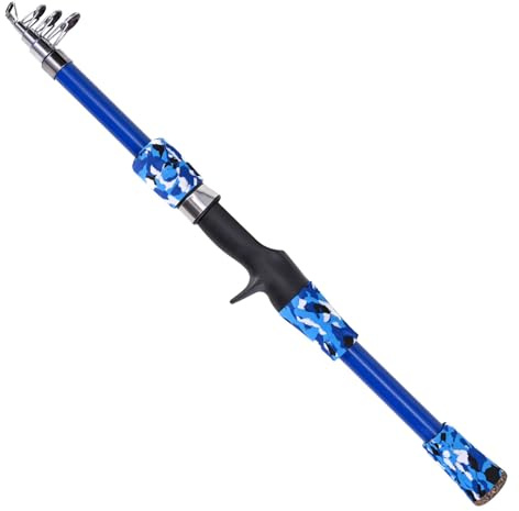 Solinder Canna da pesca per bambini dai 5 ai 10 anni, canna da pesca per bambini, 165 cm, canna da pesca telescopica, per bambini dai 5 ai 12 anni, canna da pesca per viaggi in acqua salata