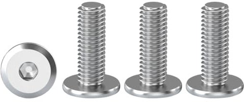 Drenky Lot de 20 vis à tête hexagonale en acier inoxydable A2 V2A M4 x 20 mm