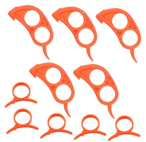 OKUMEYR 10stücke Teiliges Kunststoff Orangenschäler Mit Mäuse Und Ringdesign Küchenhelfer Für Schnelles Und Einfaches Schälen Von Orangen Und Anderen Zitrusfrüchten Farben Zufällig