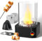 Bioethanol Tischkamin mit 2 Brennkammern für 4h Brenndauer,tischfeuer Indoor,Ethanol Kamin,Einstellbare Flamme,verdicktes Glas,für Wohnzimmer Balkon Deko,Erstellen Romantische Ambiente