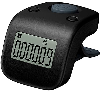 Mipcase Digital Finger Hand Counter Rechargeable Electronic Counter for Maths Golf Fidget Clicker Tasbeeh Home Use