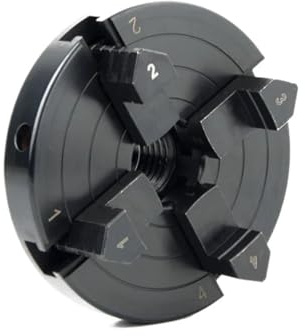 FBFTGMRMTA 4-Zoll-Drehfutter for die Holzbearbeitung, 100 mm, selbstzentrierend, 4-Backen-Drehfutter, 1 Zoll x 8 TPI/M33, Drehwerkzeuge for die Holzbearbeitung, Heimwerkerzubehör(1inchx8TPI)