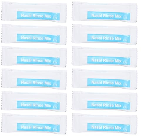VICASKY Sali per Irrigazione Nasale 2,7g 40 Confezioni Sale per Lavaggio Nasale Sale Fisiologico senza Stimolazione Materiale Sintetico Facile da Trasportare per Uso Domestico e Outdoor