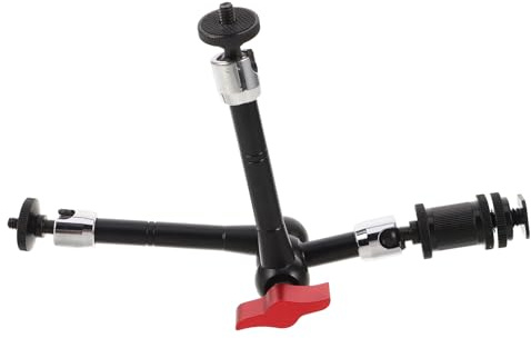LIGIGWASH Braccio Articolato Regolabile per Fotocamera con Morsetto in Alluminio Montatura per Studio DIY e Streaming Video Supporto Compatto per Reflex e Mirrorless
