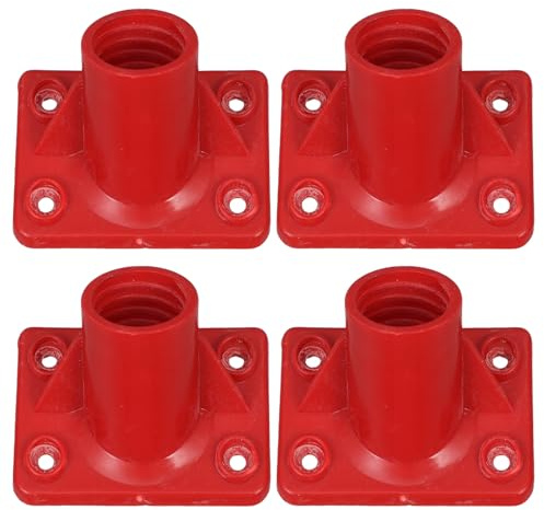 Abaodam Durable Broom Handle Connector Adapter 25mm, Scrub Brush Handle Extender Link for Secure Floor Brush Attachment, Plastic Coupling Accessory 4pcs for Efficient Household Cleaning