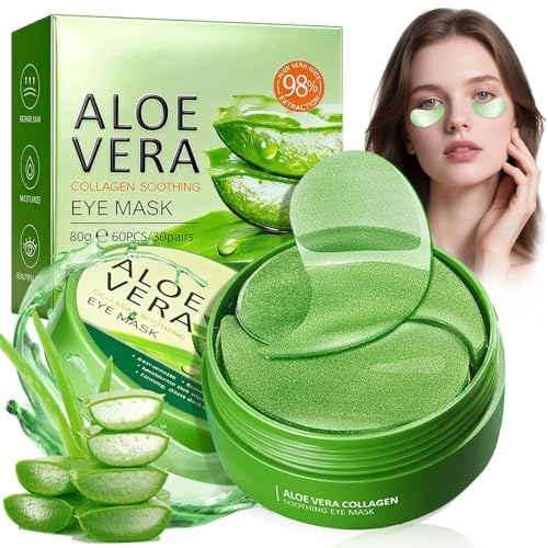 60 Stück Augenpads mit Aloe Vera, Hydration Augenmaske