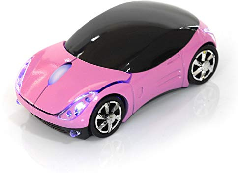 2.4G Wireless Maus für Kinder, Auto Design, 1600DPI Optische Maus mit USB Empfänger, für Mac/ME/Windows PC/Tablet Gaming Office