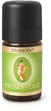 PRIMAVERA Ätherisches Öl Zitrone bio 6 x 5 ml - Aromaöl, Duftöl, Aromatherapie - erfrischend, konzentrationsfördernd, aufmunternd - vegan