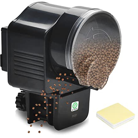Alimentador Automatico Acuario, Alimentador Automático de Peces eléctrico, Dispensador Automático De Comida para Peces, Herramienta de Alimentación para Acuario pecera