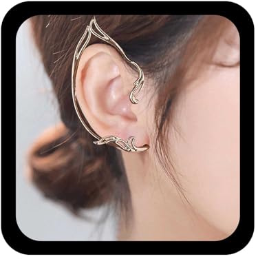 Allereya Vintage Elfenohrstecker Ohrringe Elfenknorpel Ohrringe Katze Clip An Ohrstecker Ohrringe Gold Elfenohrstecker Ohrringe Schmuck Für Frauen Und Mädchen (Gold)
