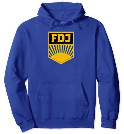 FDJ Blau Original Bluse DDR Freie Deutsche Jugend Retro Pullover Hoodie