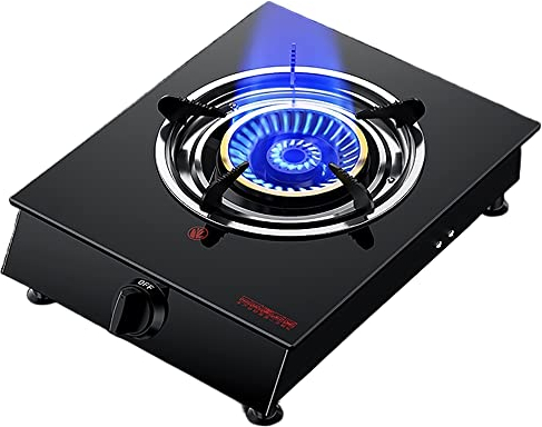 Fornello A Gas Portatile 4.2KW, Fornello Da Campeggio A Fuochi Singoli, Fornelli A Gas Da Viaggio Antivento Per Cucinare In Casa, Campeggio E Caravan [Classe di efficienza energetica A] (Color :