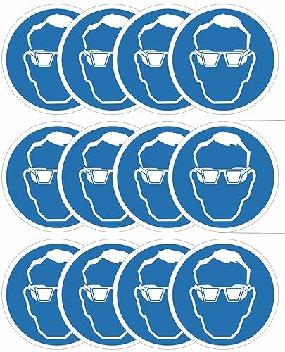 Schutzbrille obligatorisch Aufkleber
