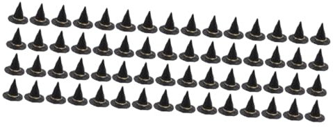 TOYANDONA 60stücke Miniatur Hexenhüte Dekorative Hüte Für Halloween Bastelzubehör Für Weinflaschen Partytisch Und Foto-Requisiten Für Kreative Feiern
