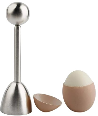 Eierköpfer Edelstahl Eier Cutter für Weiches Harte Gekochtes Eier Cracker eierschale Abscheiderentferner