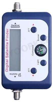 TIEOAXFT Ricevitore di Segnale TV satellitare con Bussola e Display Digitale FTA DVB S2(Only Finder)