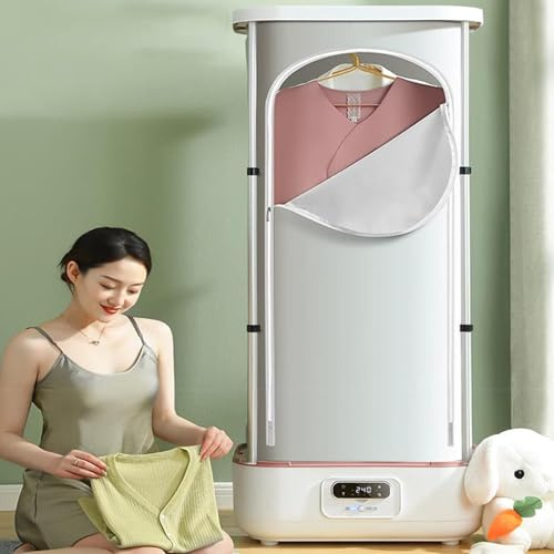 Lissontine Machine De Soin des Vêtements Multifonction Nettoyeur Vapeur séche-Linge Régulable 70°c,Aromathérapie, pour Bébés & Manteaux,+25% Capacité