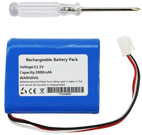 K KYUER 2800mAh Robot Lavavetri Batteria per Ecovacs Winbot 730 710 Winbot W730 W710 W720 WRN60 WRN70 Window Cleaning Robot Ecovacs 10000254 Battery