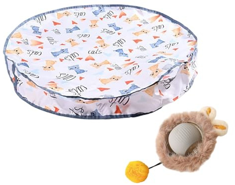 LIXSAZSE Juguete Interactivo para Gatos de simulación para Gatitos Curiosos, Pero también Proporciona un Lugar de Descanso cómodo para Mascotas, Accesorios para Gatos, Tipo+3【una Pelota】