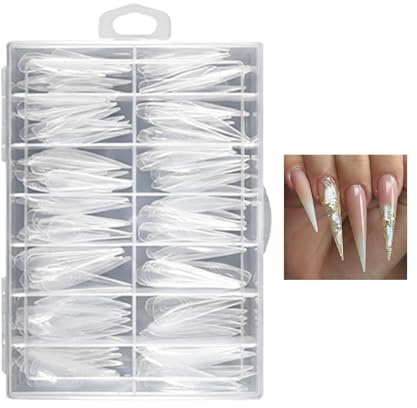 Nagelförlängningsformer – blandade sprickbeständiga, örnklo nagelformer för gel – för kvinnor, mamma, flickvän, proffs, hemsalong, studio, vardagskläder