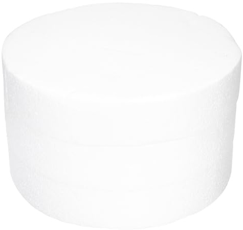 JOINPAYA 3 Pezzi Blocchi di Schiuma Floreali Rotondi Fai da Te Cerchi di Schiuma Diametro 250Mm Spessore 50Mm Dischi di Gommapiuma Leggeri per Decorazioni e Artigianato Creativo