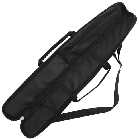 Generic Bolsa para Flauta de Bambú Portátil 2 Piezas Gris, Estuche Acolchado para Instrumentos Musicales, Organizador Compacto Adecuado para Estudiantes y Profesionales en Transporte