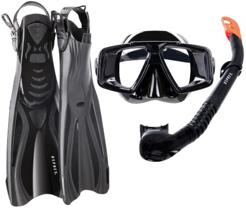 Osprey Adult Snorkel Set with Mask, Snorkel and Fins