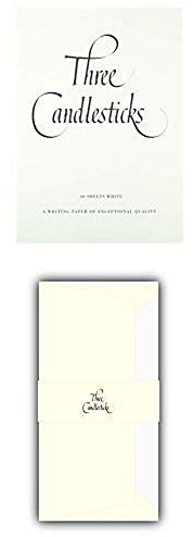 Three Candlesticks A4 Writing Pad, 40 Sheets with Envelopes