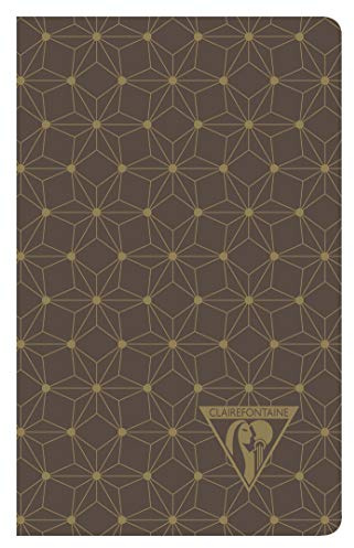 Clairefontaine 192086C, Quaderno Piqué Cosu Fil Neo Dico 48 Pagine Ivoire 7.5X12 Cm 90G a Righe, Copertina Plastificata, Motif ''Hiver'' Casuale