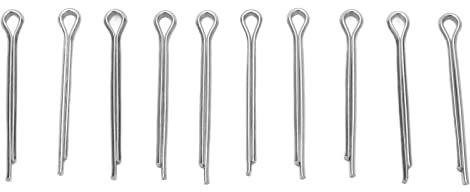 Fahrrad Splinte, Splinte Sortiment, 10 Stück/Satz Fahrrad Scheibenbremsbeläge Sicherungsstifte, Edelstahl Splint Radfahren, Fahrrad Split Cotter Lock Pin Hält Stifte oder Bolzen für Fahrrad