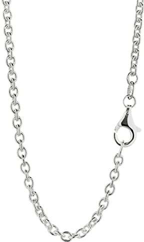 NKlaus collier 65 cm ankarkedja rund 925 silver halsband 2,3 mm bred silverkedja 3120