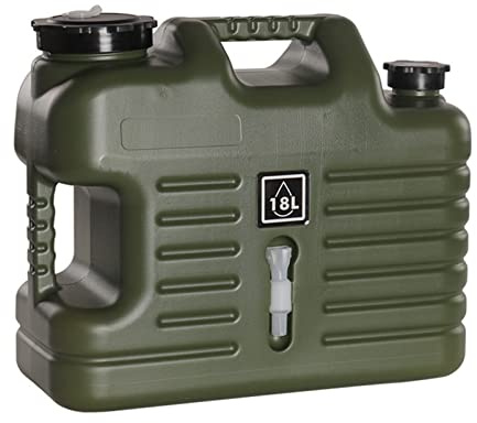 KOBONA Wasserbehälter Wasserhahn Schreibtischspender -12/18L Camping Wasserkrug Große Kapazität mit Zapfen Wasserspeicher Eimer mit Wasserhahn for Camping Outdoor, Van, Wohnmobil, Notfall